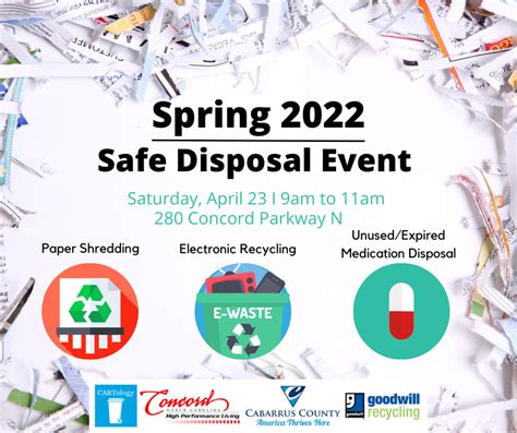 SAFE Disposal Events SPRING 2023 .